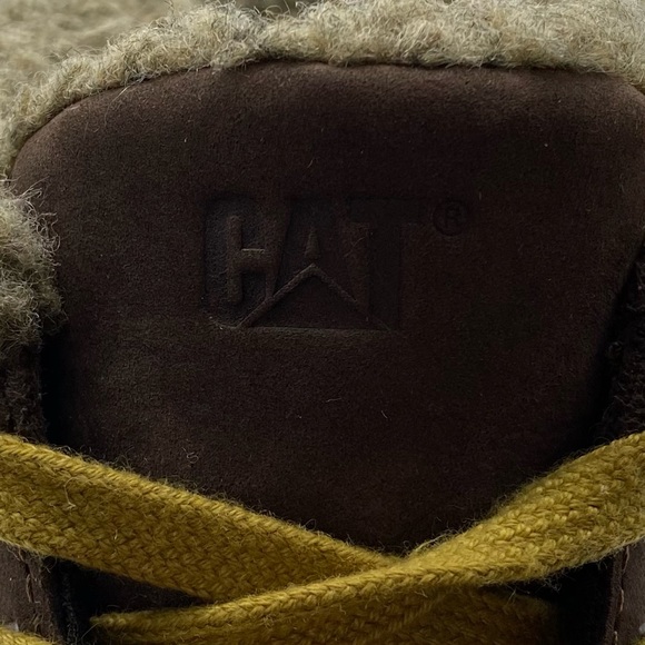 CAT Brand Brown Suede Leather Lace Up Winter Boot Size 7 - Picture 7 of 12